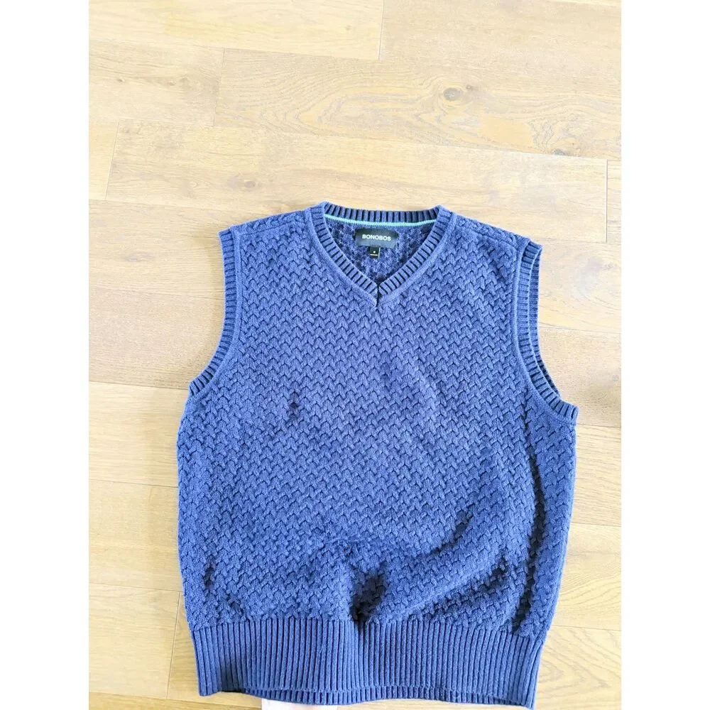 Bonobos Vest Medium Navy